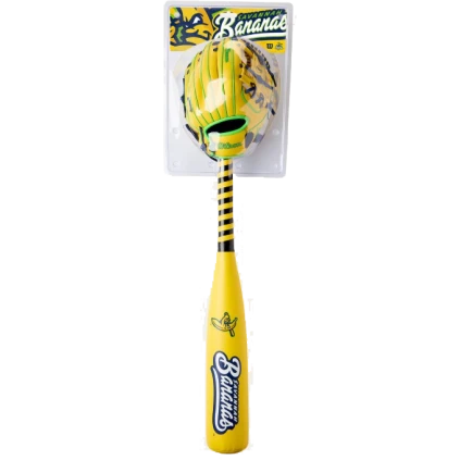 2026 Savannah Bananas™ A200® 10" Handschoen, Bal & Knuppel Set