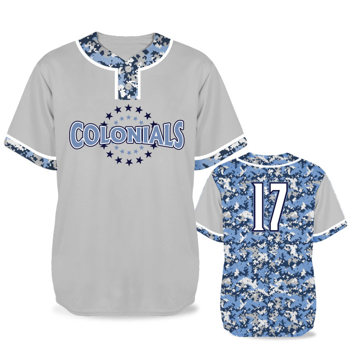 CamoLot2 Digital BB Jersey SS 2-Button