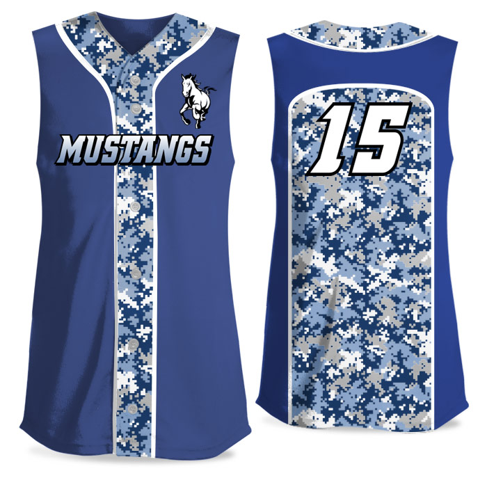 Camo Soul Digital FP Jersey Sleeveless Full-Button