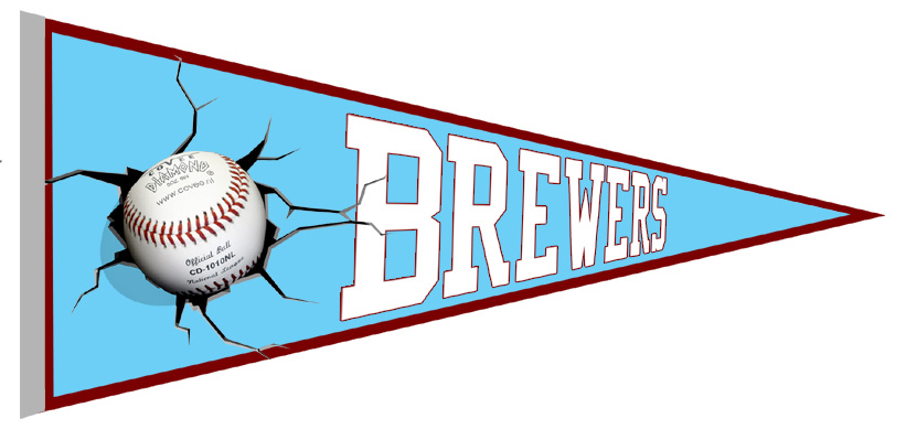 Newton Brewers Pennant