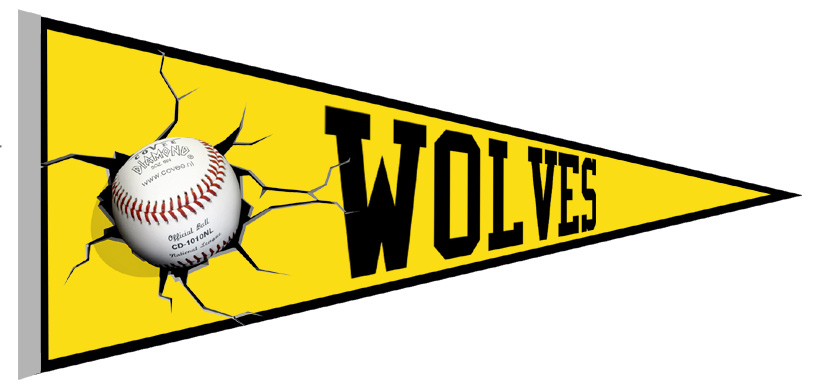 Il gagliardetto dei Wolverhampton Wolves