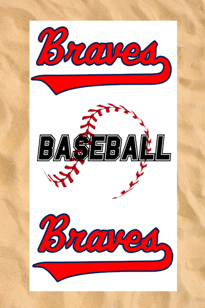 Asciugamano da spiaggia Club All-Over: Baseball