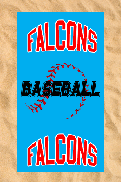 Asciugamano da spiaggia Club All-Over: Baseball