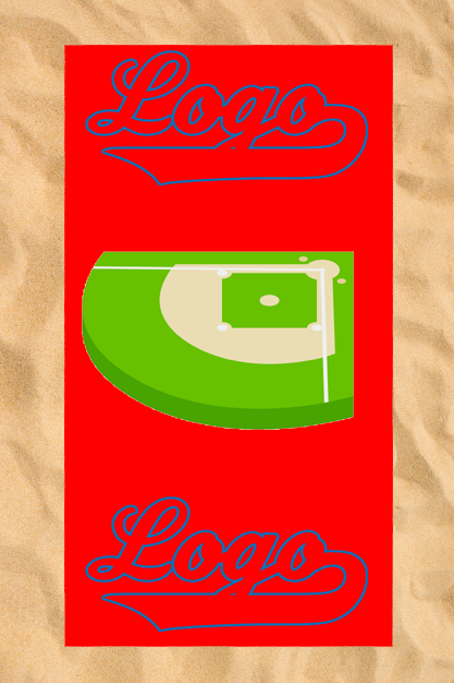 Club All-Over Beach Towel: Field