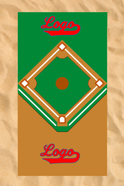 Club All-Over Beach Towel: Field