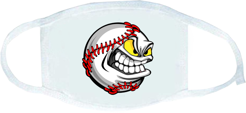 Mondkapje Angry Baseball