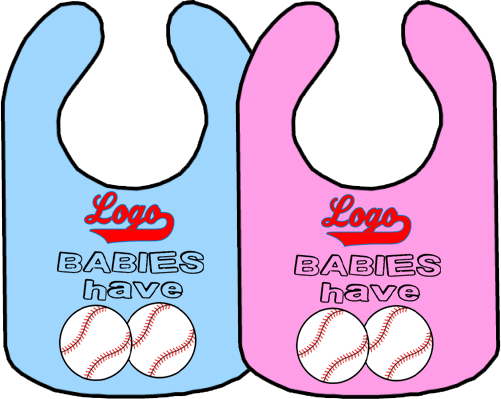 Club Baby Bib: Balls