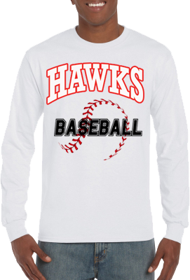 Club T-Shirt, Long Sleeve: Baseball seams