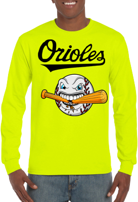 Club T-Shirt, Long Sleeve: Cracked Bat