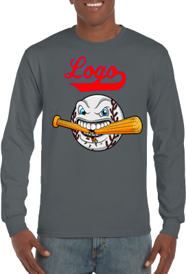 Club T-Shirt, Long Sleeve: Cracked Bat