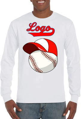 Club T-Shirt, Long Sleeve: Baseball+Cap