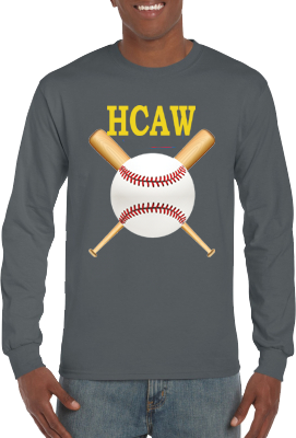 Club T-Shirt, Long Sleeve: Crossed Bats