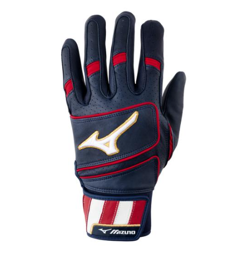 Guantes de bateo Mizuno Pro Select Azul Marino/Rojo