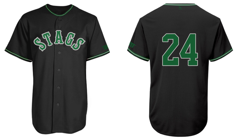Maglia Ashbourne Stags Flatback Mesh: Nero