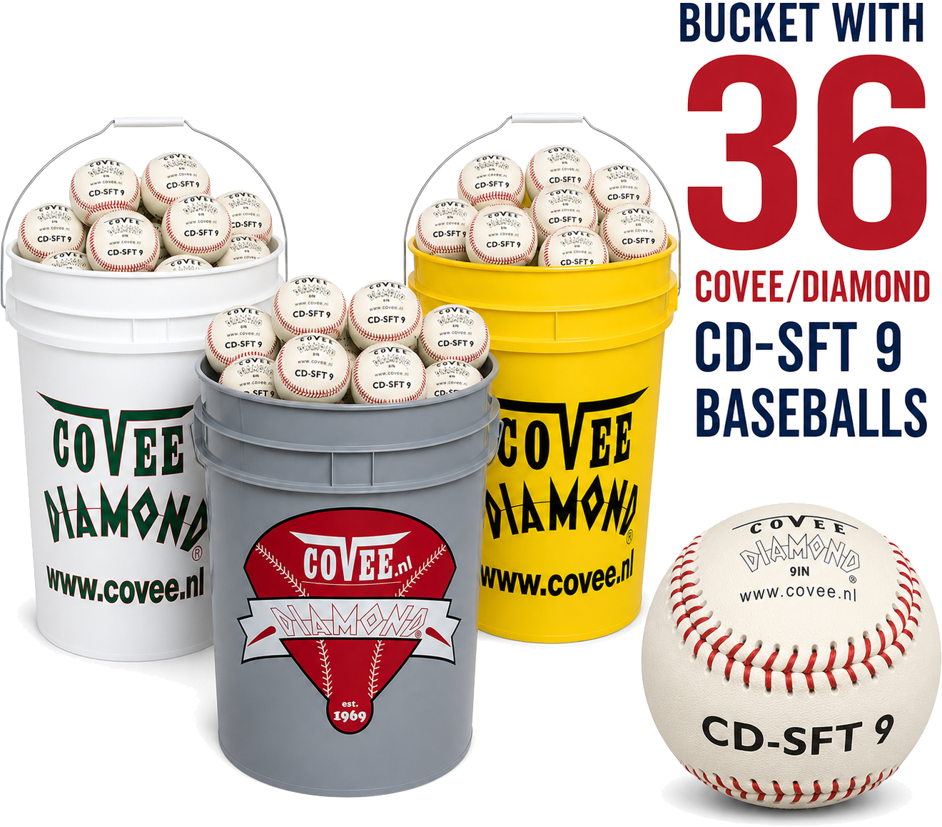Bola de Seguridad Covee / Diamond SFT-9 (Cubo / 36)