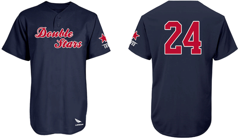 Camisa Double Stars, 2 Botones: Flatback Mesh