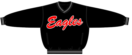 Giacca con pullover Eagles PolyMicro, nero