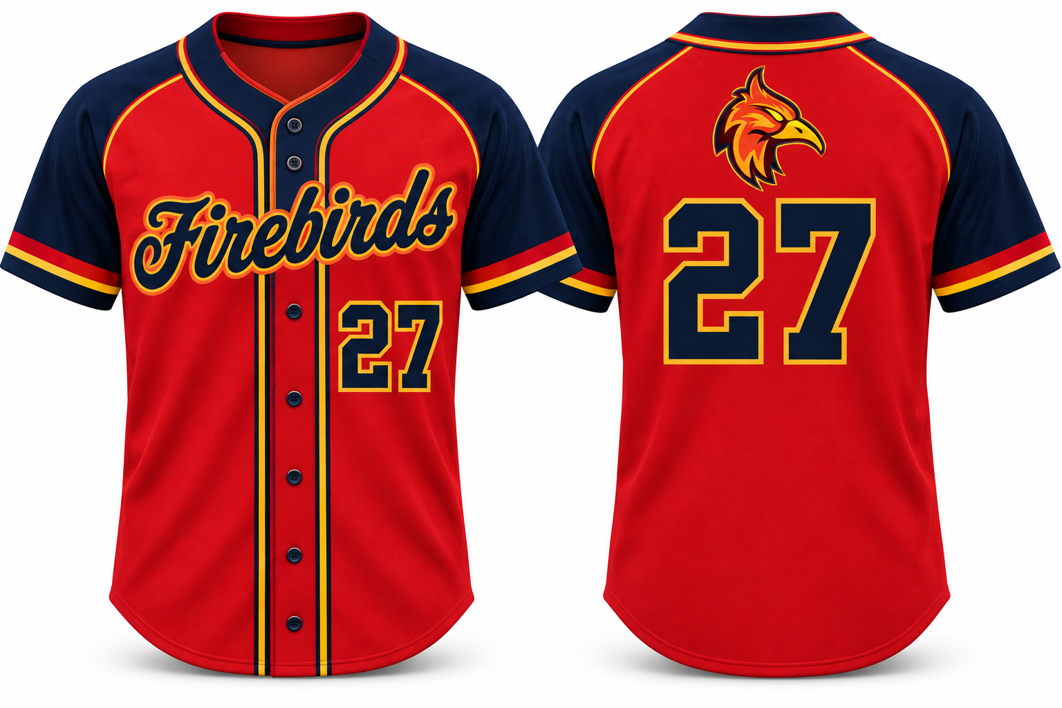 Firebirds Alternate Jersey, Flatback Mesh