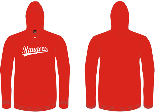Felpa con cappuccio Berlin Rangers: Rosso