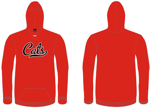 Sudadera Merchtem Cats: rojo