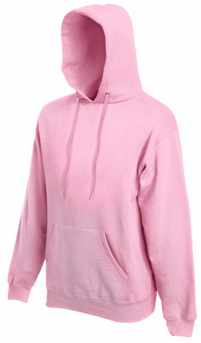 Maglione con cappuccio rosa