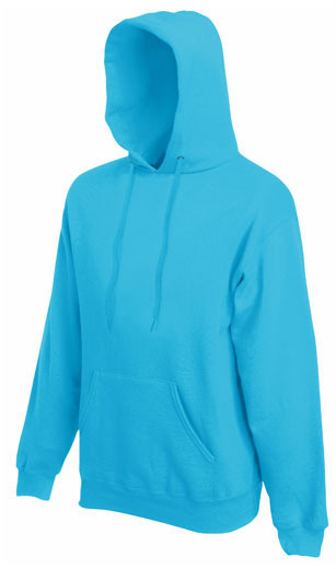 Maglione con cappuccio Blu Azzurro