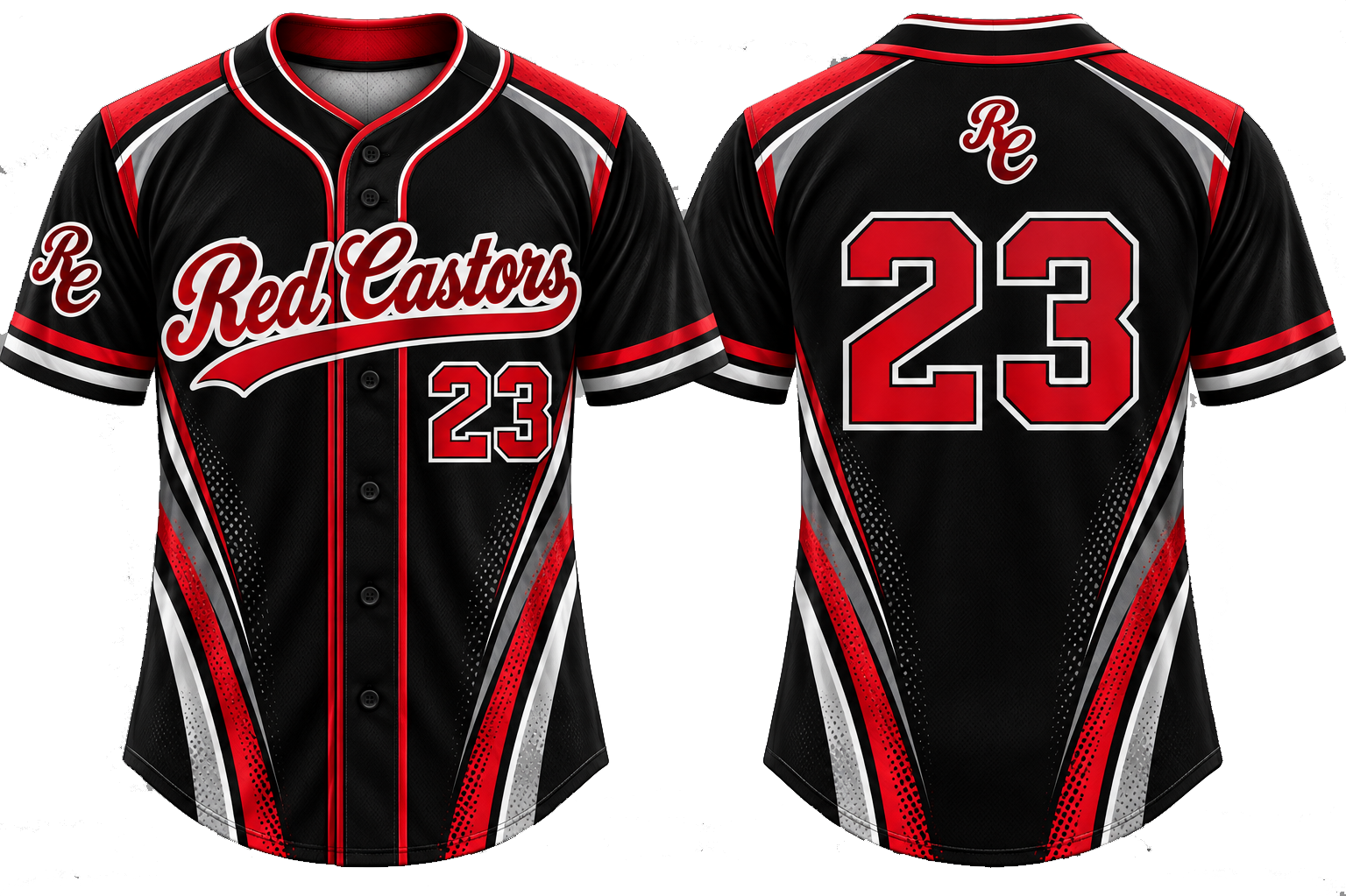 Red Castors Alternate Jersey, Flatback Mesh