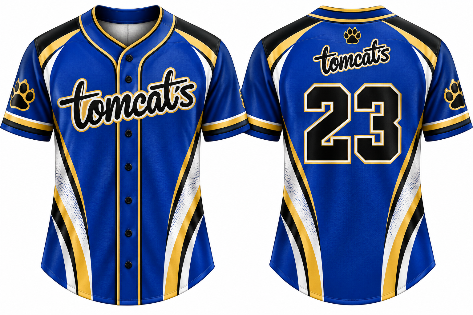Tomcats de Tremblay Alternate Jersey, Flatback Mesh