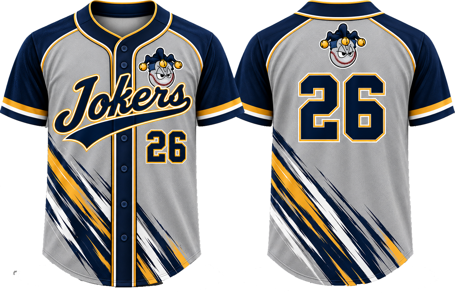 Lyngby Jokers Alternate Jersey, Flatback Mesh