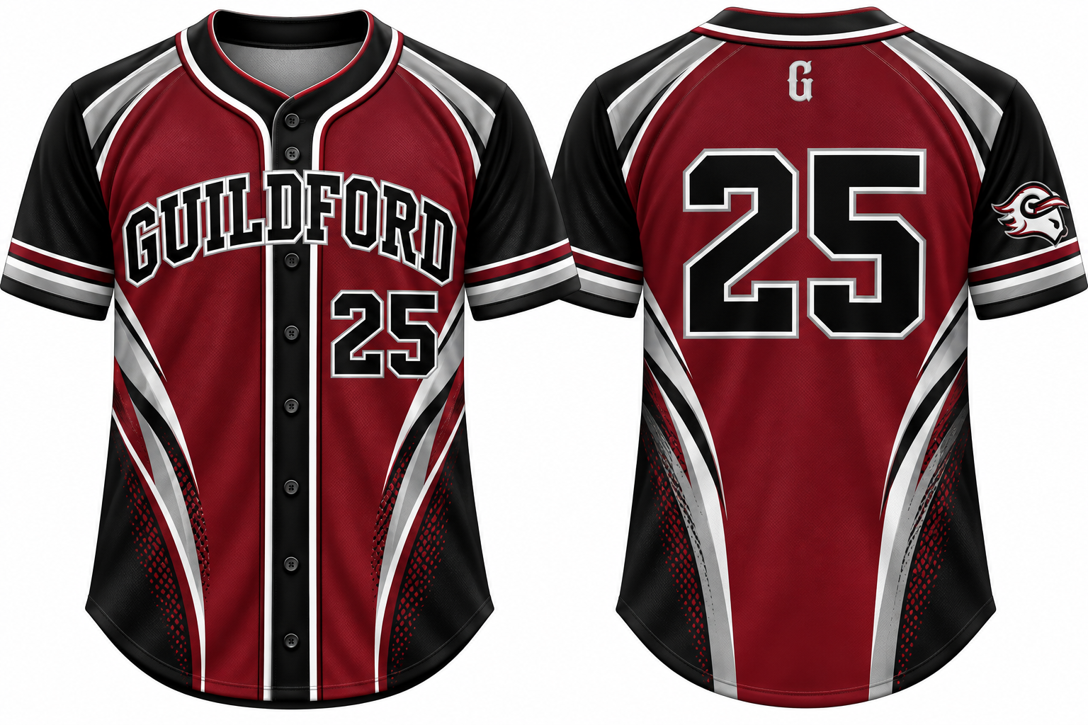 Guildford Mavericks Alternate Jersey, Flatback Mesh