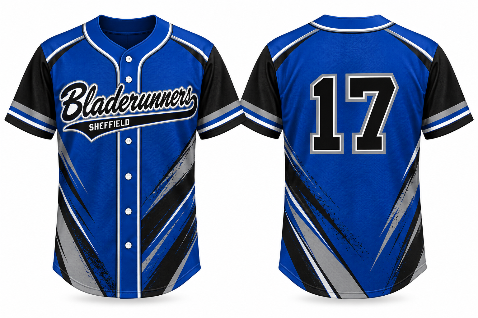 Sheffield Bladerunners Alternate Jersey, Flatback Mesh
