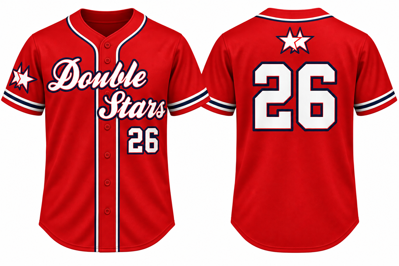 Double Stars Alternate Jersey, Flatback Mesh