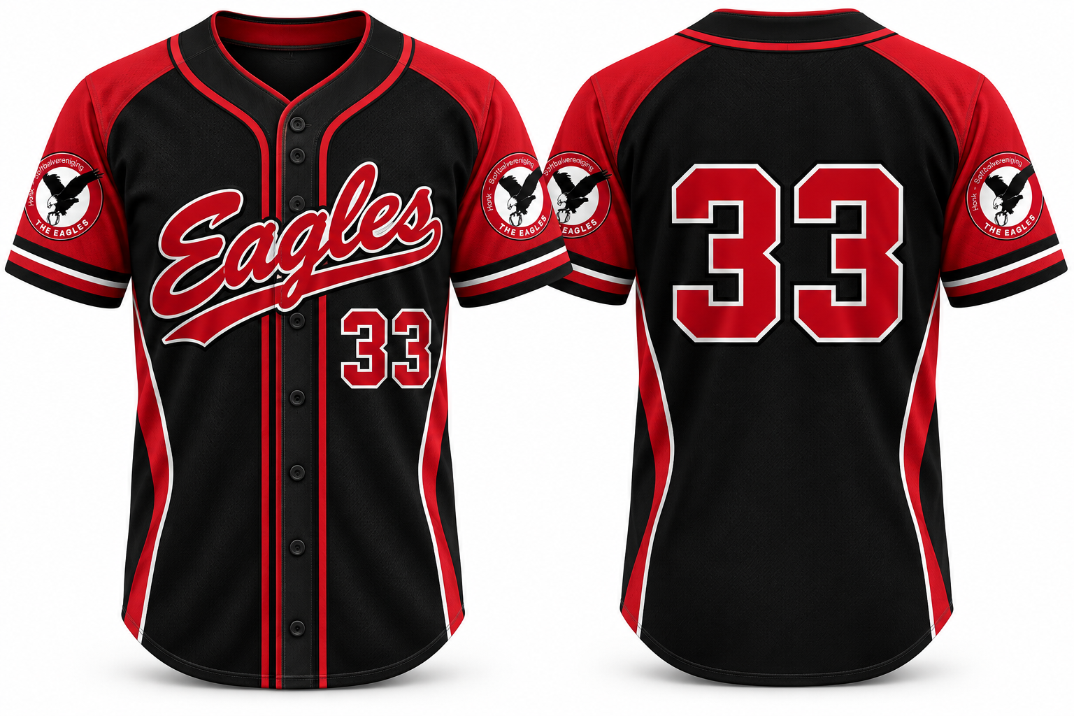 Eagles Deventer Alternate Jersey, Flatback Mesh