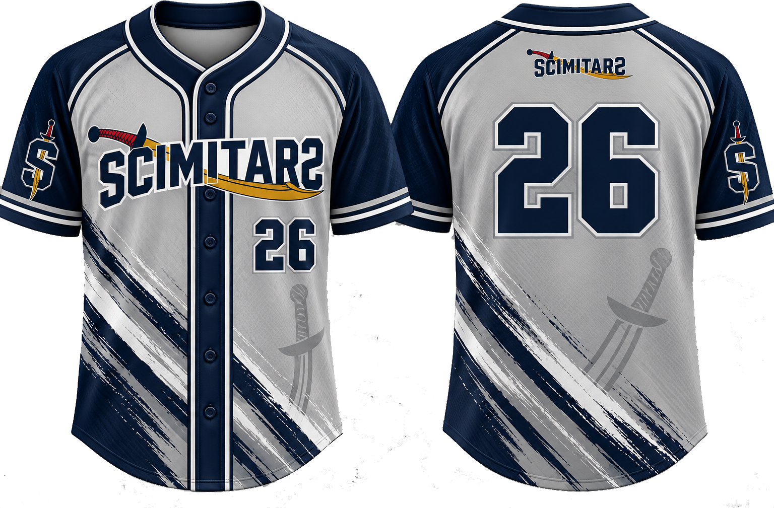 Scimitars Alternate Jersey, Flatback Mesh