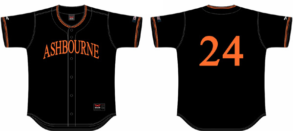Maglia Ashbourne Giants Maglia Flatback: Nero