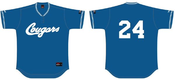 Karlsruhe Cougars Shirt: Mixed Teams, 2 buttons, Flatback Mesh