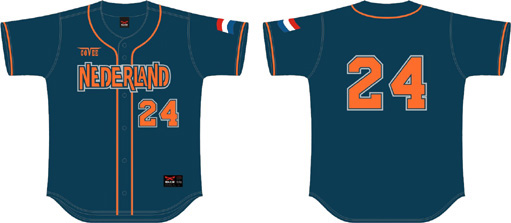 Maglia Nederland O.S. Athene, navy Maglia flatback