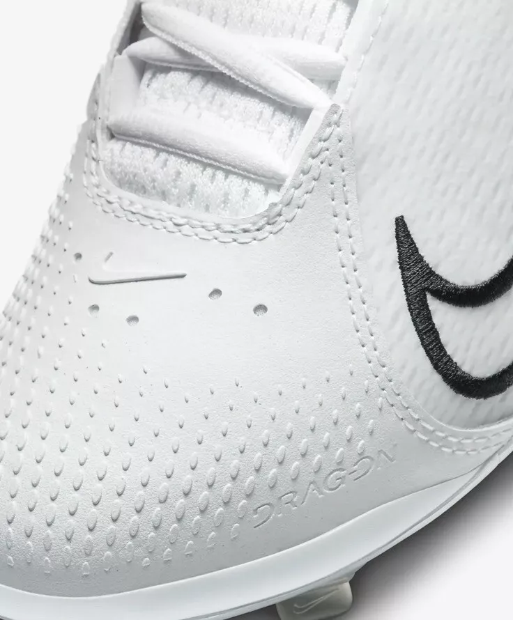 Nike Hyperdiamond 4 Elite Metal, Mujer: Blanco/Negro