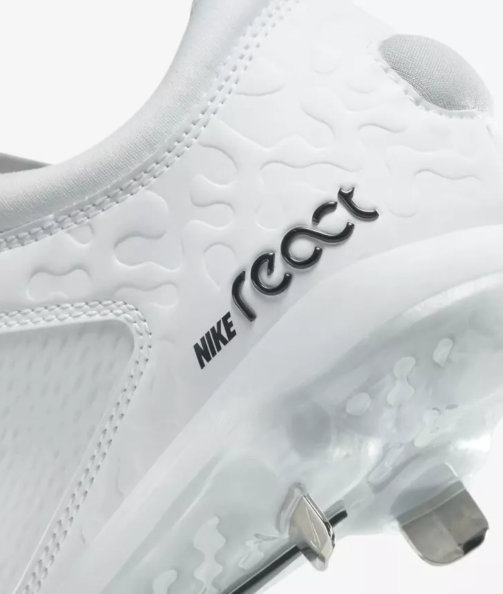Nike Hyperdiamond 4 Elite Metal, Mujer: Blanco/Negro