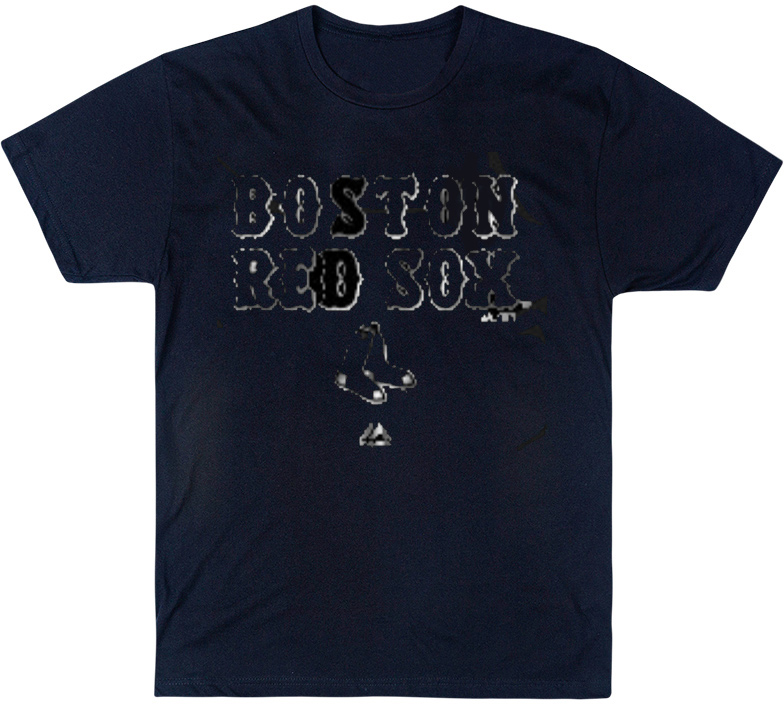 Blackout Reflective Kids T-Shirt: Red Sox