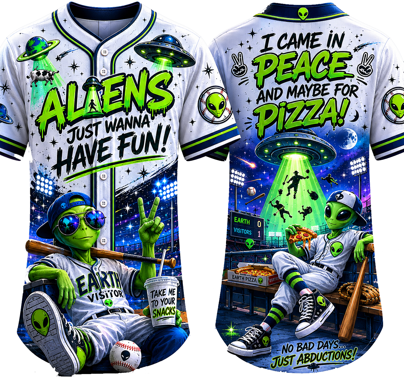 Party Jersey Mesh: Alien