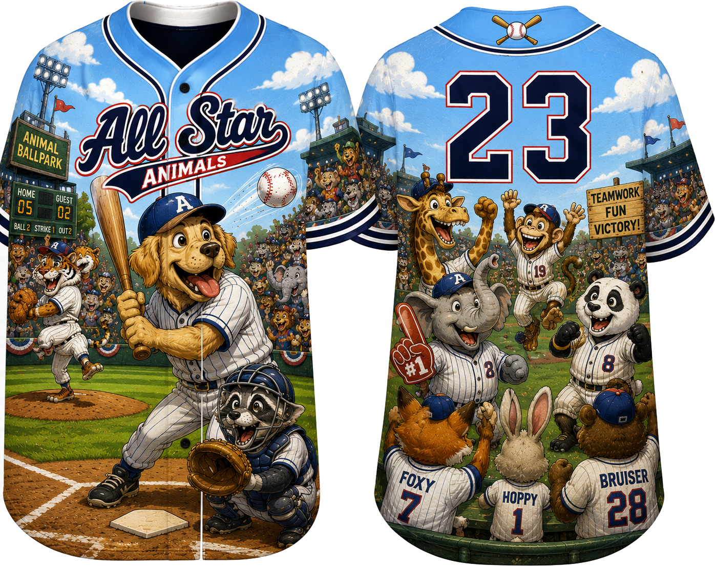 Party Jersey Mesh: Animals BB