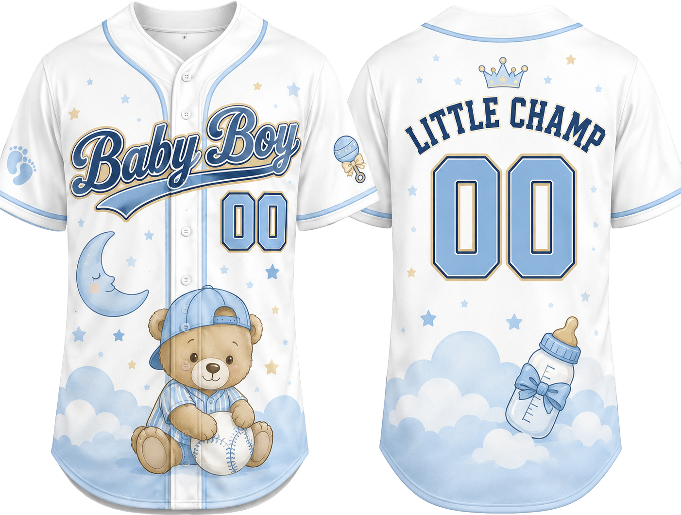 Party Jersey Mesh: Baby Boy
