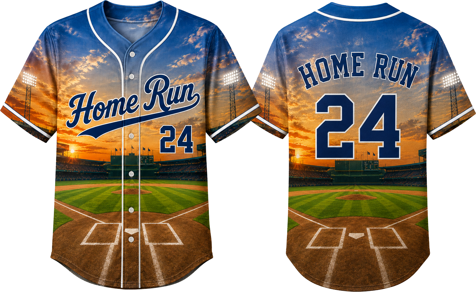 Party Jersey Mesh: Baseball Field2