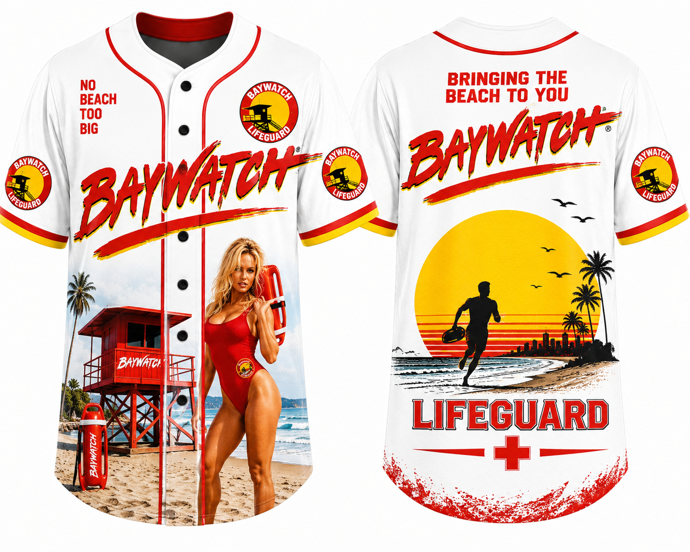 Party Jersey Mesh: Baywatch