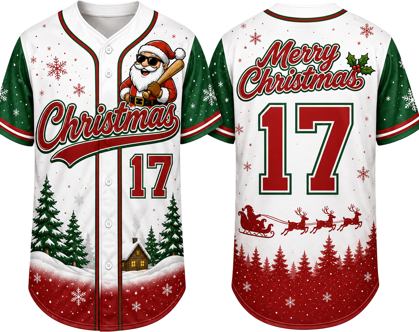 Party Jersey Mesh: Christmas