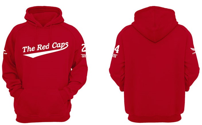 Felpa con cappuccio Red Caps