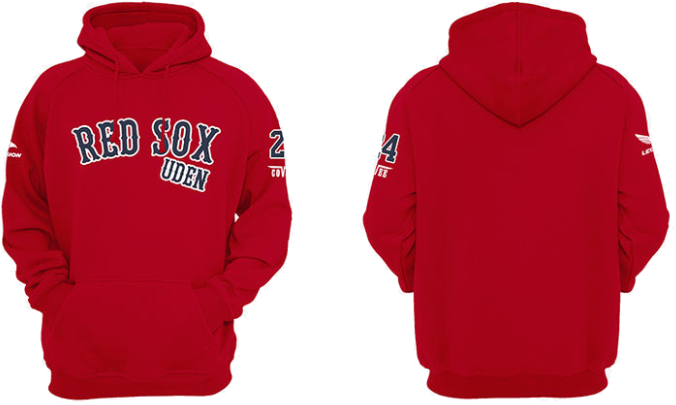 Uden Red Sox Hoodie Rood