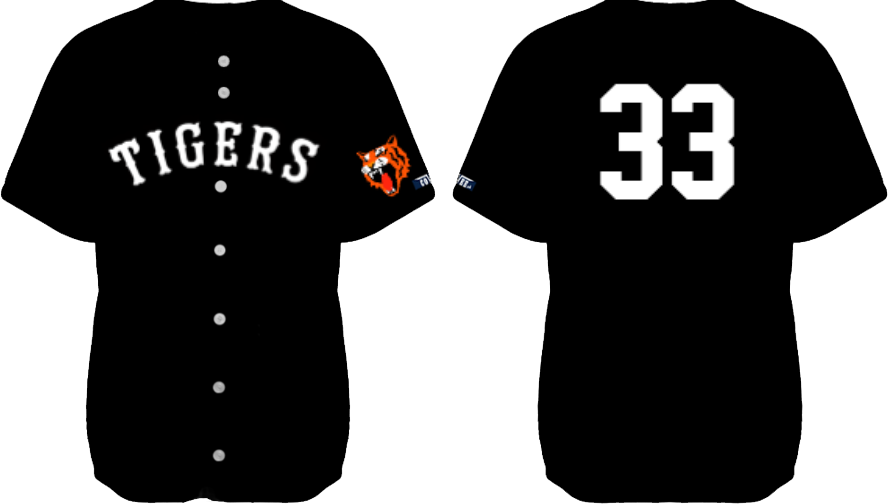 Tampere Tigers Jersey Black: Flatback Mesh