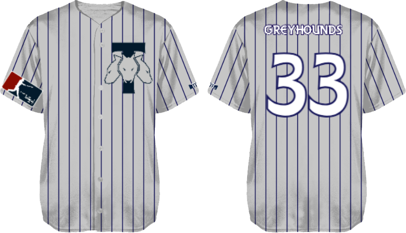 Trondheim Baseballklubb Jersey, Pinstripe: Mesh